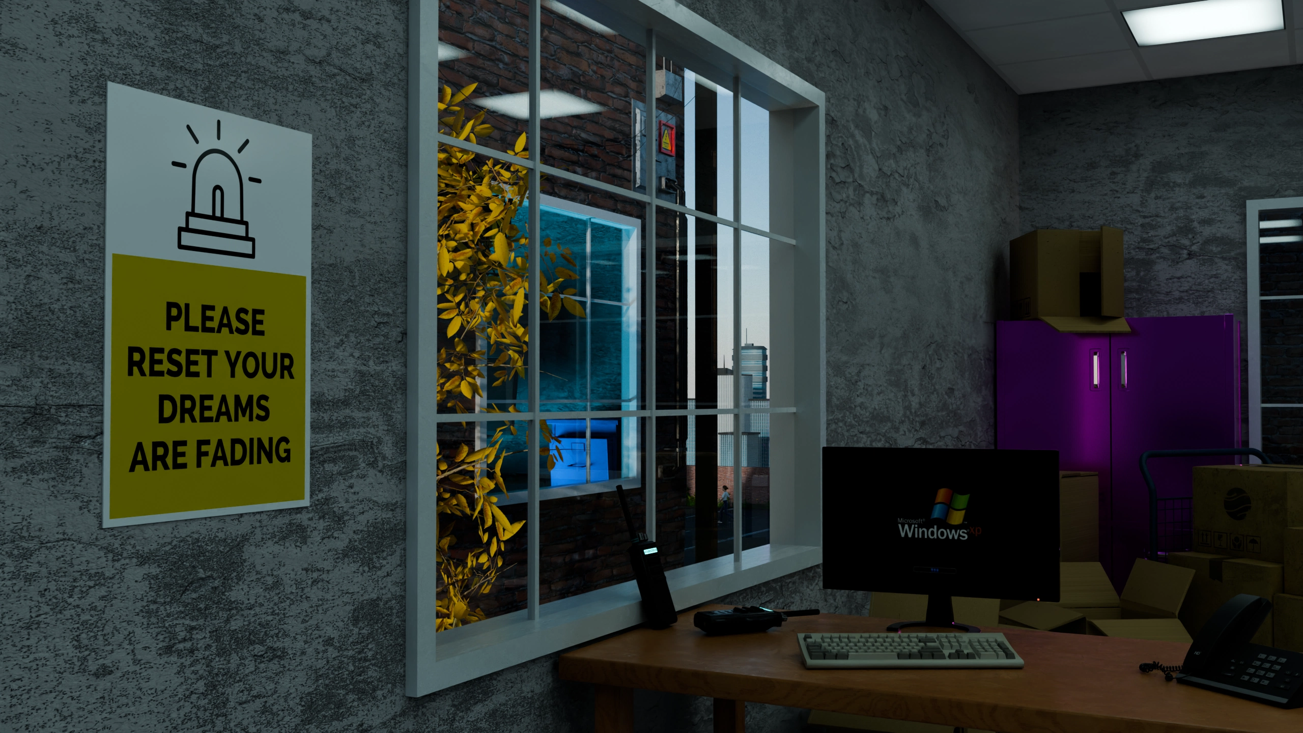 Industrial Estate Window Render