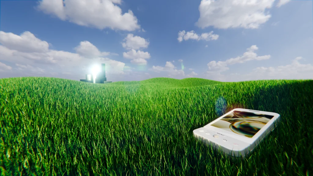 Phone in a Field